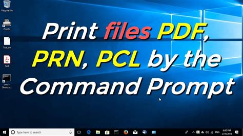 PS file (created using a PostScript printer driver). . Send pcl commands to printer